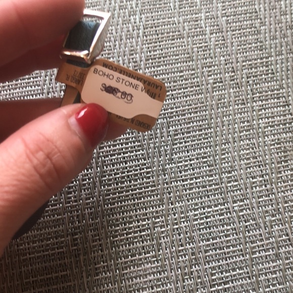 NWT Turquoise Boho Style Leather Belt With Stone - Picture 7 of 14